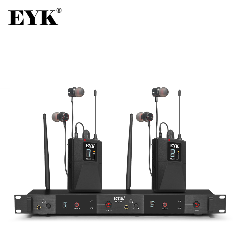 In Ear Monitors For Singers - EYK IEM82 UHF Беспроводная система внутриканального