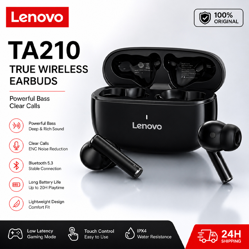Anc Wireless Over Ear Headphones - Беспроводные Bluetooth-наушники Lenovo TA210 со встроенным